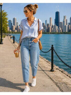 Madewell The Slouchy Boyjean Jeans Women’s 28P Petite Blue